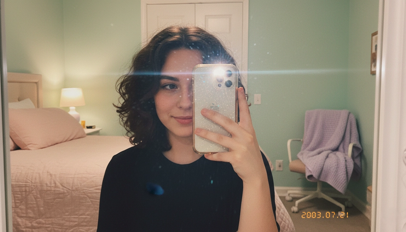 One-click 90s camera mood