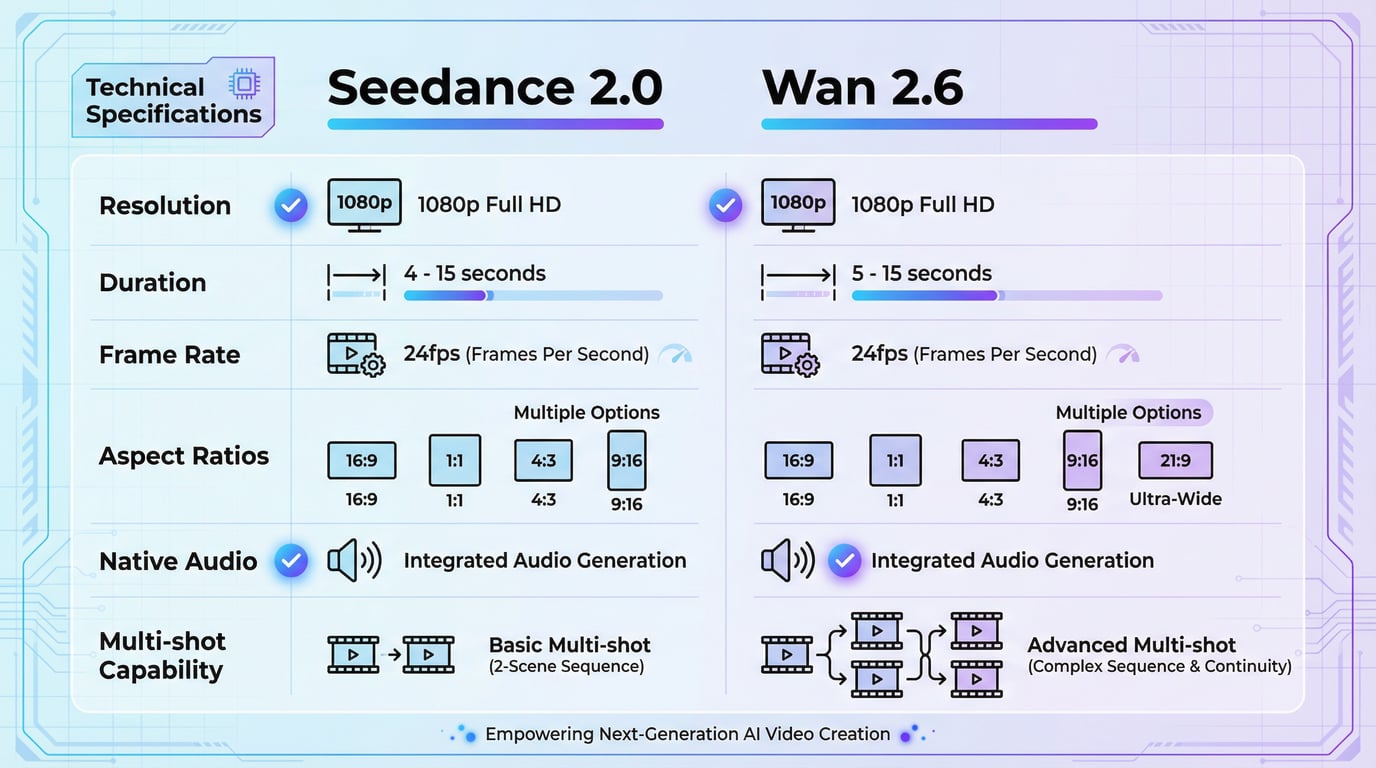 Seedance 2 против Wan 2.6: Итоговое сравнение генерации ИИ-видео в 2026 году