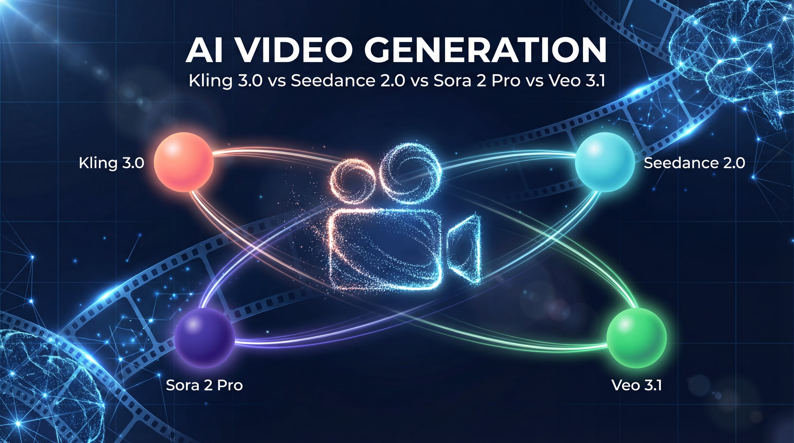 Kling 3.0 vs Seedance 2.0 vs Sora 2 Pro vs Veo 3.1: Guida Completa alla Generazione Video con IA 2026