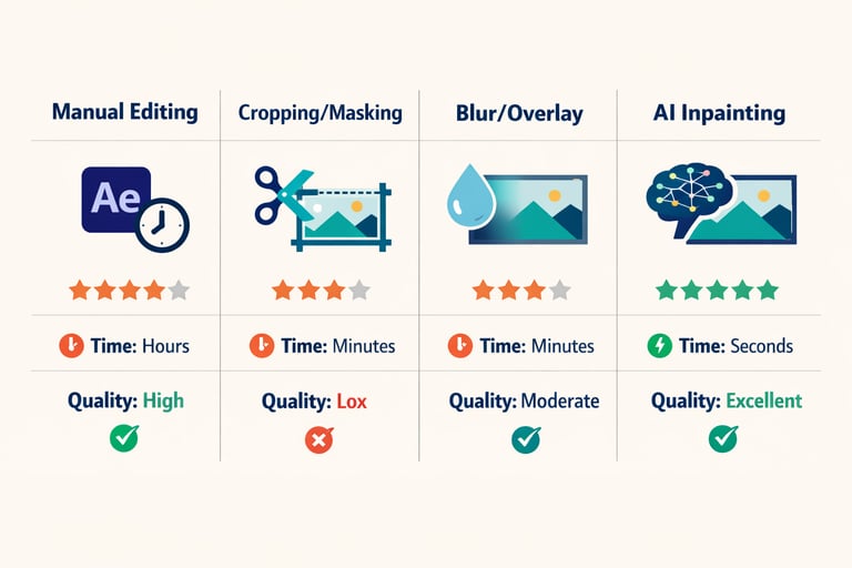 Confronto dei metodi di rimozione del watermark