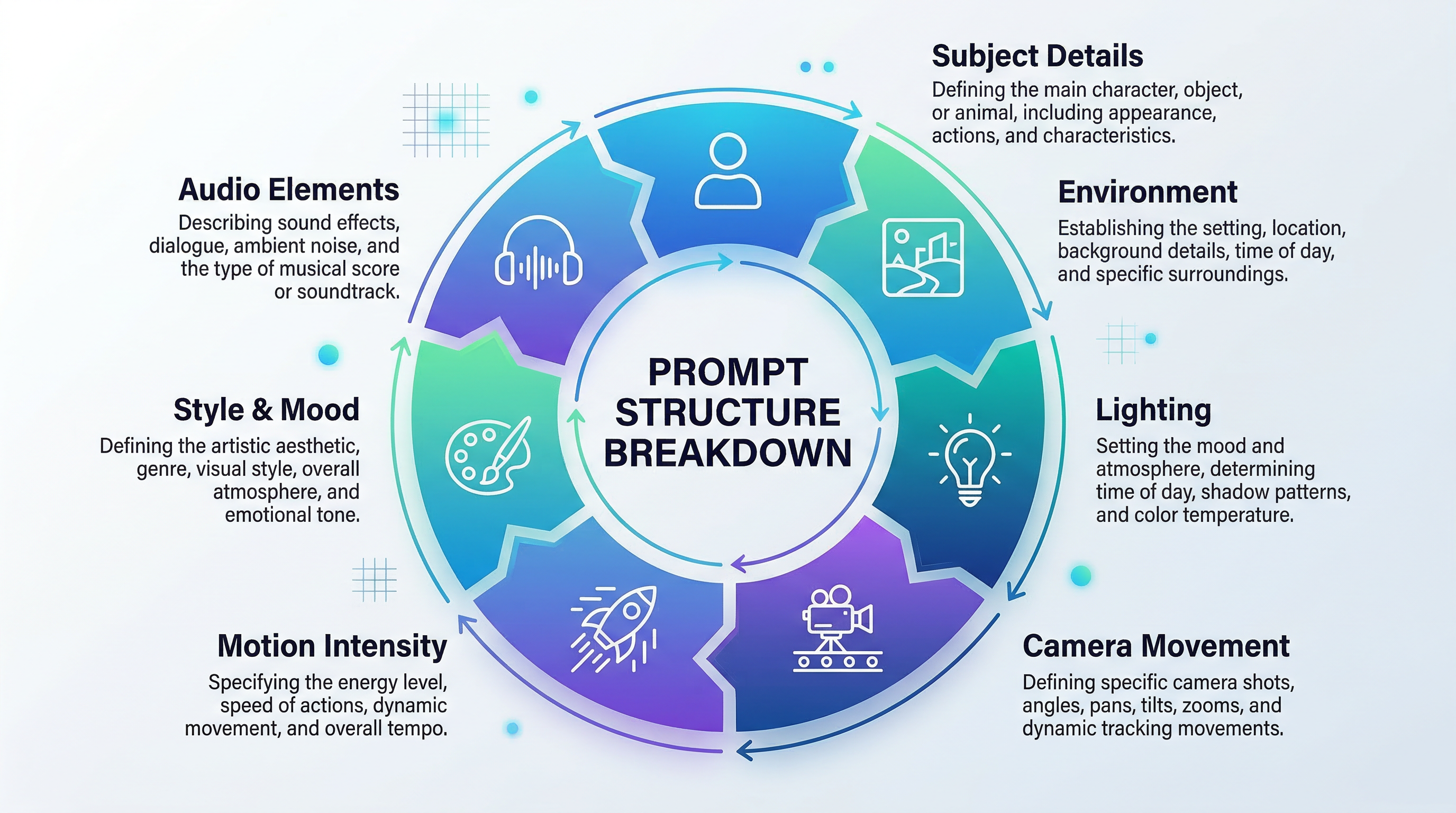 Divisão da estrutura do prompt